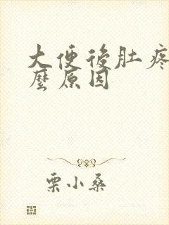 大便后肚疼是什么原因