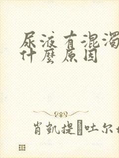 尿液有混浊物是什么原因