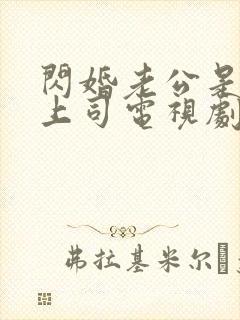 闪婚老公是顶头上司电视剧全集免费