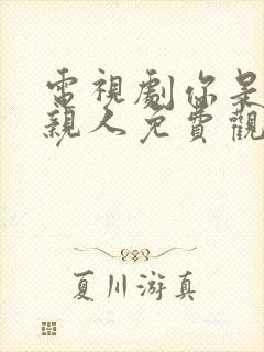 电视剧你是我的亲人免费观看全集高清