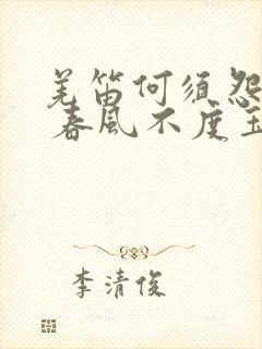 羌笛何须怨杨柳 春风不度玉门关什么意思