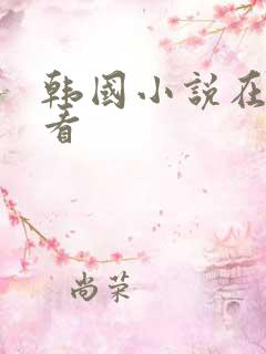 韩国小说在那里看