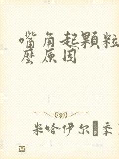 嘴角起颗粒是什么原因