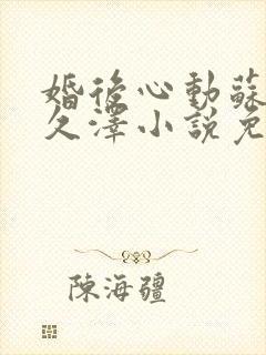 婚后心动苏熙凌久泽小说免费阅读