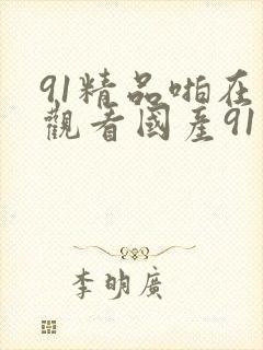91精品啪在线观看国产91九色