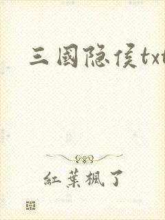三国隐侯txt