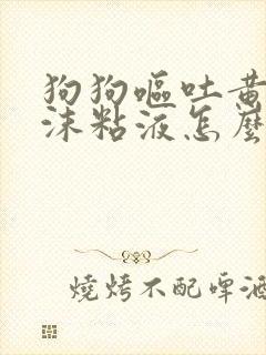 狗狗呕吐黄水泡沫粘液怎么了