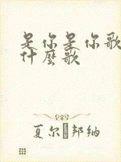 是你是你歌词是什么歌