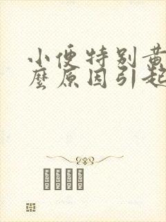 小便特别黄是什么原因引起的