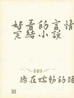 好看的言情现代完结小说