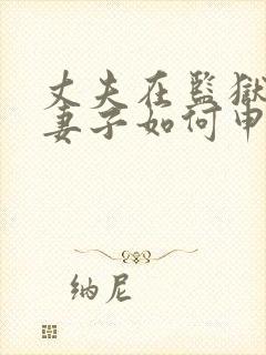 丈夫在监狱服刑妻子如何申请离婚