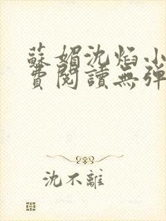 苏媚沈焰小说免费阅读无弹窗