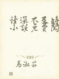 情深不及时光晚小说免费阅读