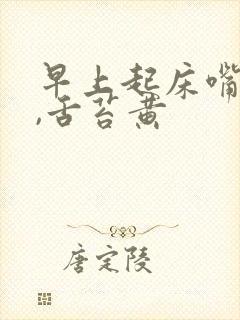 早上起床嘴巴苦,舌苔黄