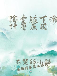 阴囊腋下潮湿是什么原因