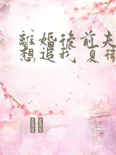 离婚后前夫总是想追我 夏微凉