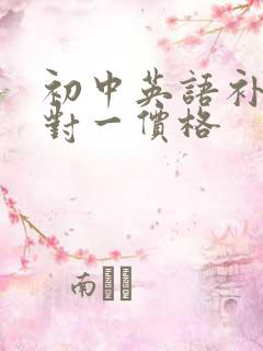 初中英语补习一对一价格