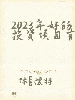 2023年好的投资项目有哪些