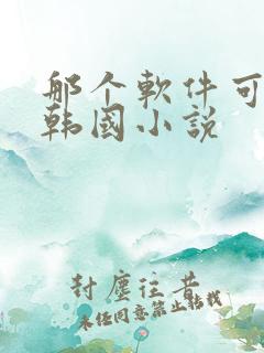 那个软件可以看韩国小说