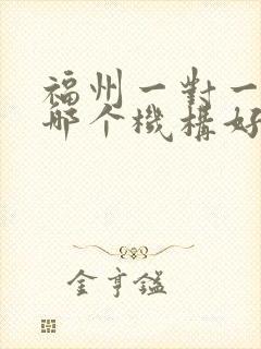 福州一对一辅导哪个机构好