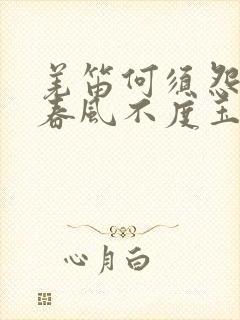 羌笛何须怨杨柳春风不度玉门关是哪里