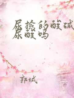 尿检的酸碱度是尿酸吗