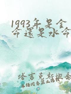 1993年是金命还是水命