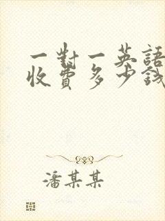 一对一英语辅导收费多少钱