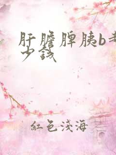 肝胆脾胰b超多少钱