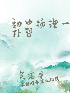 初中物理一对一补习