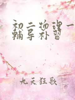 初二物理一对一辅导补习