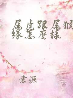 属虎跟属猴的姻缘怎么样