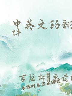 中英文的翻译软件