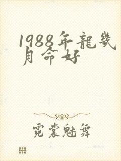 1988年龙几月命好