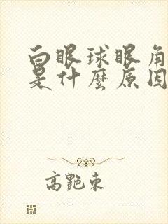 白眼球眼角充血是什么原因