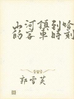 山河镇到哈尔滨的客车时刻表