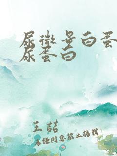 尿微量白蛋白 尿蛋白