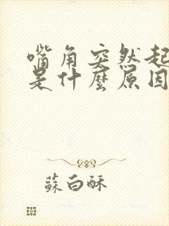 嘴角突然起水泡是什么原因