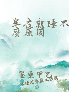 半夜就睡不着什么原因