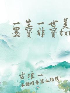 一生一世美人骨墨宝非宝txt