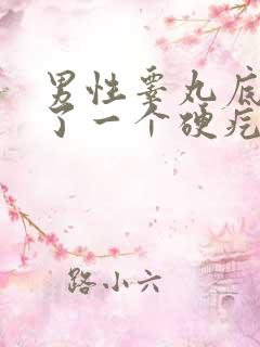 男性睾丸底部长了一个硬疙瘩