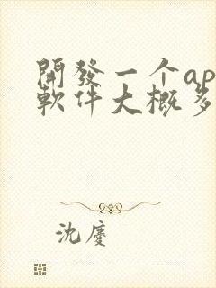 开发一个app软件大概多少钱