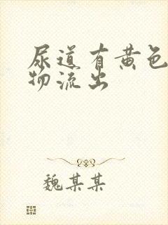 尿道有黄色分泌物流出