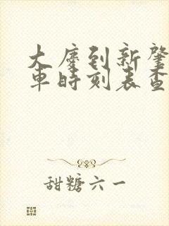 大庆到新肇的客车时刻表查询