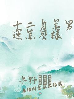 十二月羊男的命运怎么样