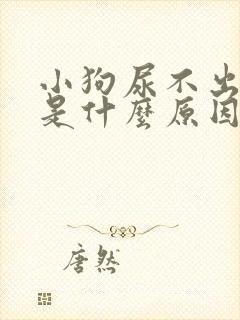 小狗尿不出来尿是什么原因