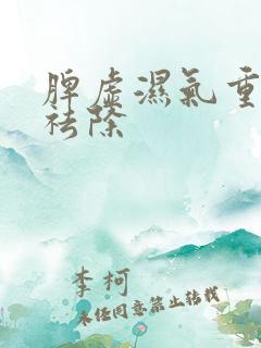 脾虚湿气重怎样祛除