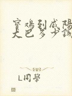 宝鸡到咸阳机场大巴多少钱