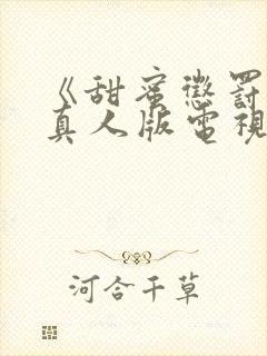 《甜蜜惩罚2》真人版电视剧免费观看