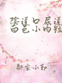 阴道口尿道口长白色小肉粒